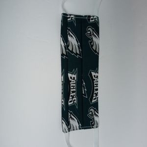 Philadelphia Eagles pleated face mask w/ elastic